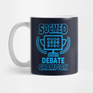 Funny Social Media Addict Online Debate Champion Mug